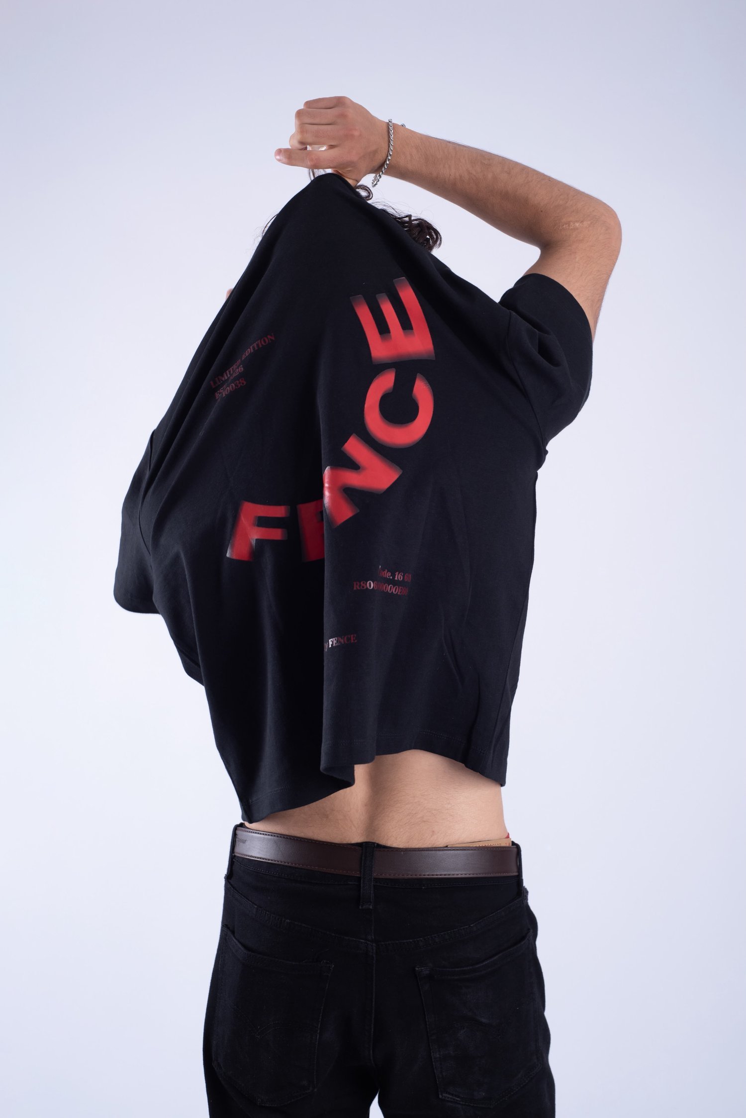 Blurred Black Tee — Studio by Fence