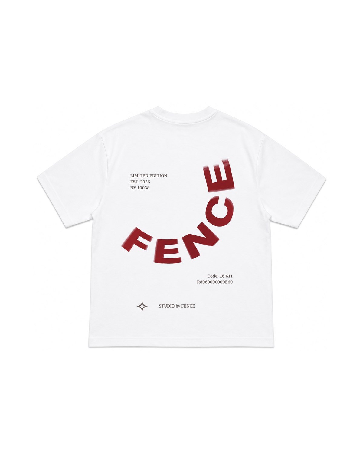 Blurred White Tee — espalda